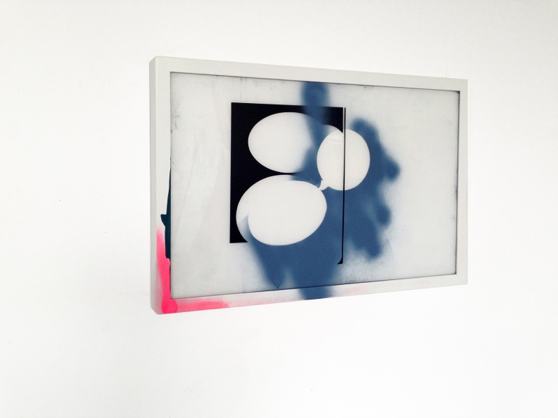 Untitled 2016 steel, acrylic glass, laquer, spray paint, stickers dimensions80 x 55 x 6,5cm